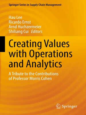 cover image of Creating Values with Operations and Analytics